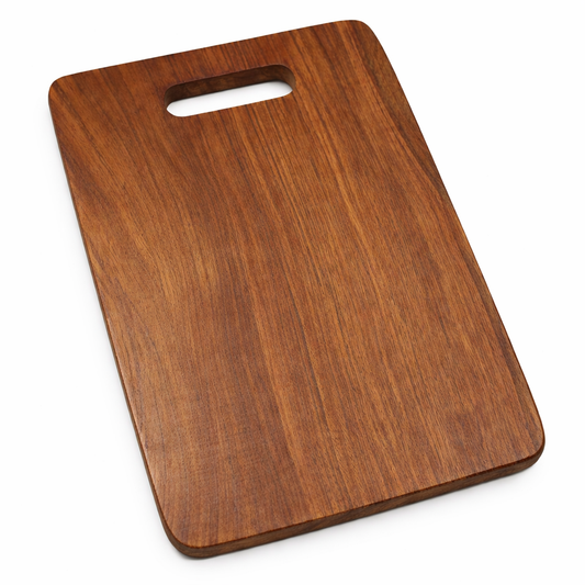 Premium Wooden Cutting Board with Handle | Durable Kitchen Chopping & Serving Board