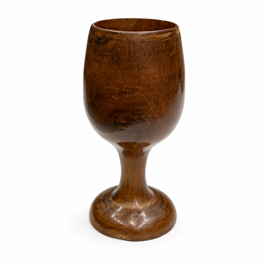 Handcrafted Wooden Goblet – Unique Natural Wood Drinkware