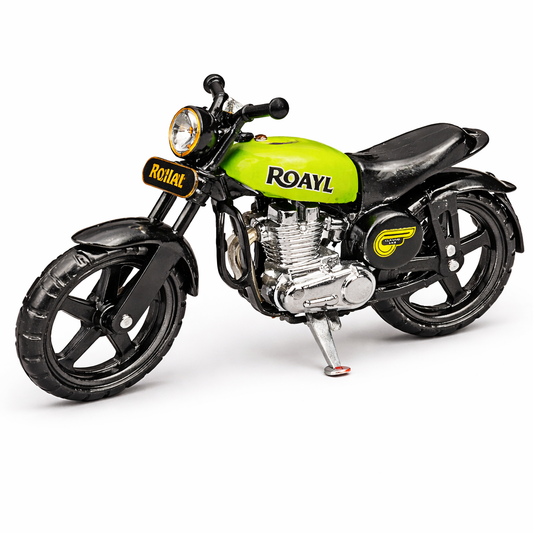 Miniature Sporty Motorcycle – Green & Black Model Motorcycle Collectible