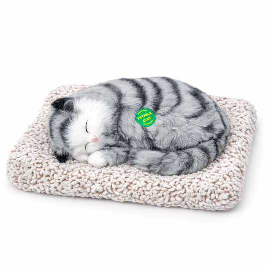 Sleeping Cat Car Dashboard Decor – Cute Plush Dashboard Companion Ornament