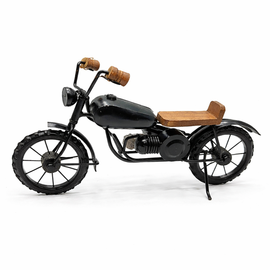 Miniature Sporty Motorcycle – Green & Black Model Motorcycle Collectible